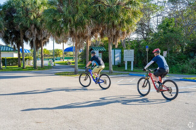 Get ready for the mountain bike trail at the Quite Waters Park in West Deerfield Beach.