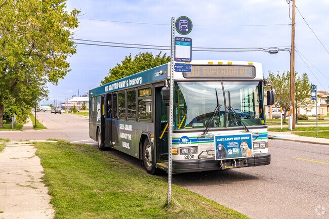 The North End neighborhood has frequent bus service to Central Superior and Duluth.