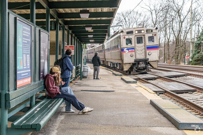 Narberth Station takes residents along the Main Line from Paoli to Thorndale.