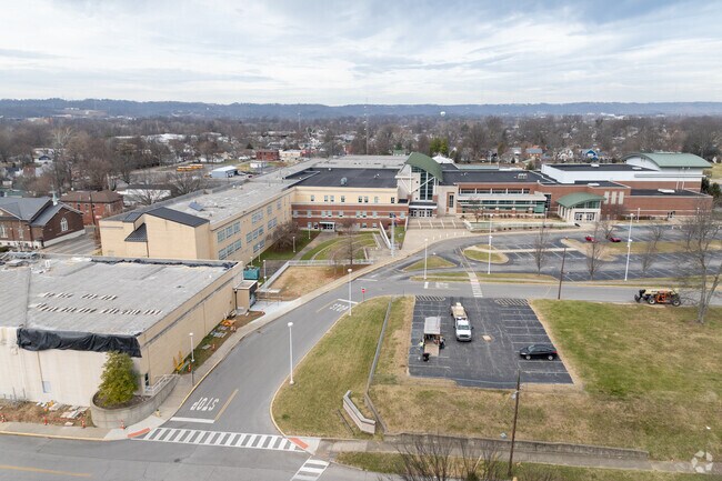New Albany Senior High School provides vital educational resources to the neighborhood.