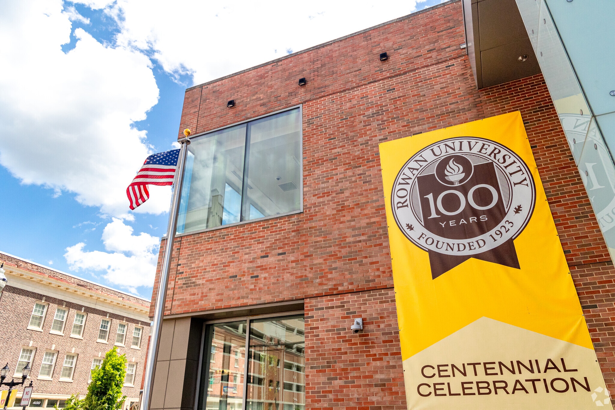 Rowan University celebrates 100 years with a building located in Lanning Sq Camden.
