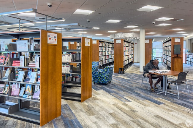 Jordan Newby Library offers a place to read and relax in Stonebridge/Middle Towne Arch.