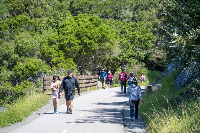Crystal Springs Regional Trail is a popular hiking trail in the Carolands neighborhood.