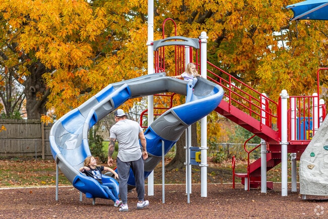Parks with creative playgrounds surround Calico Farms, perfect for family fun.