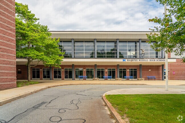 Students conclude their education at Mashpee Middle-High School.