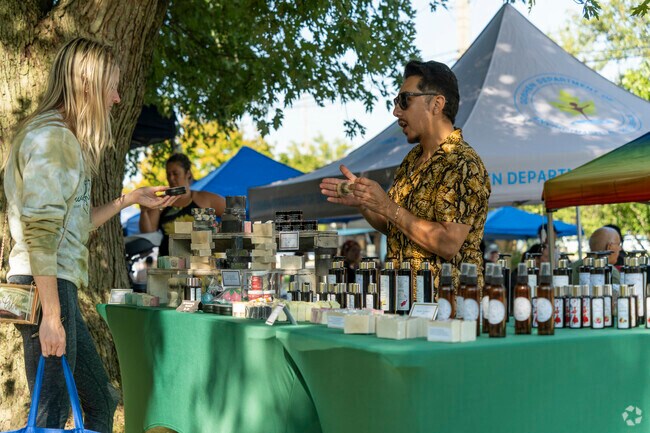 Goshen Farmers Market features local produce and goods twice weekly.
