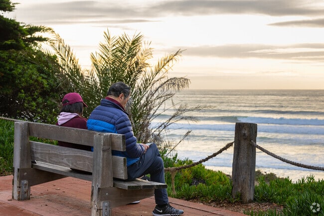 Watching the sunset from Powerhouse Park near Del Mar Heights.