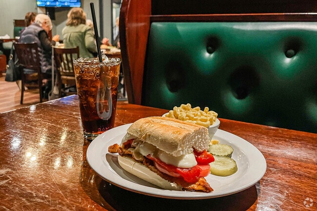 The Tuscany Chicken with your choice of side is served for lunch at Tiptons Tavern in Harmony.