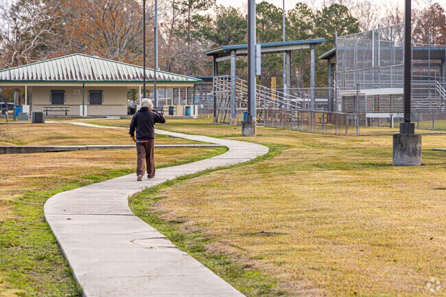 The Gonzales Municipal Park has a paved walking path.