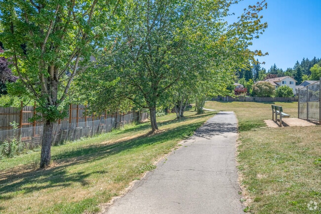Walking trails at Errol Hassell Elementary School in Beaverton, Oregon.