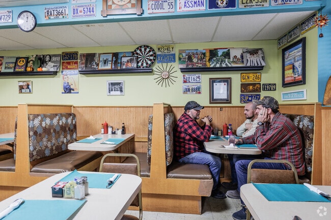 1970's memorabilia adorns the walls at Rick's Restaurant in West Mountain, PA.