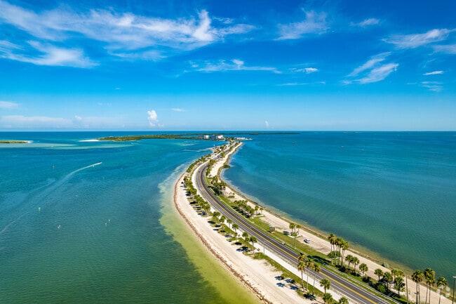 The Dunedin causeway provides access to the coast as well as beach access Dunedin, FL