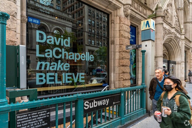 The subway is a slightly farther from Second Avenue, located on 23rd and Park Avenue South.