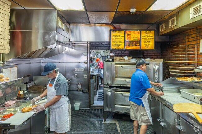 Naples Pizza in Steelton serves brick oven pizza as well as sandwiches on fresh made bread.