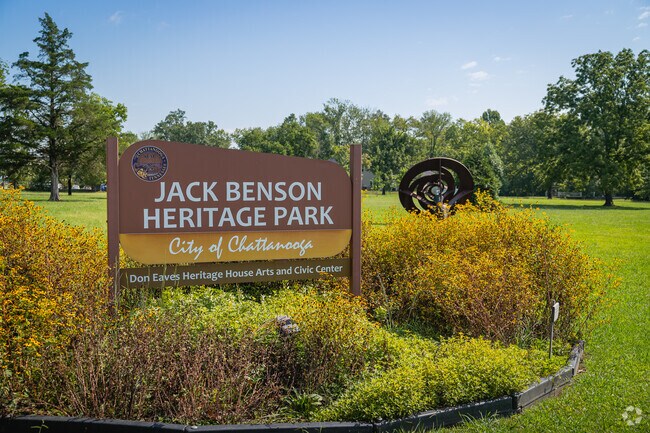Jack Benson Heritage Park is popular with families and dog owners alike.