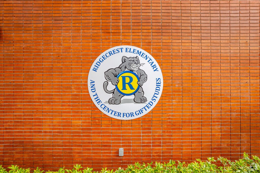 Ridgecrest Elementary schools mascot is here to cheer you on.