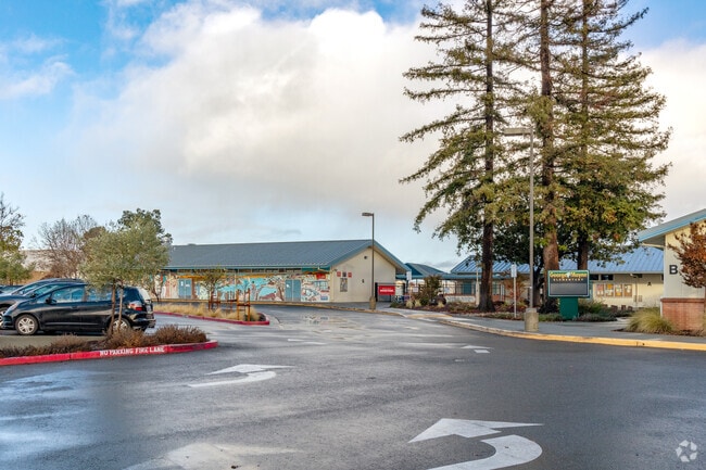 Students drop off area at George Mayne Elementary School in San Jose.