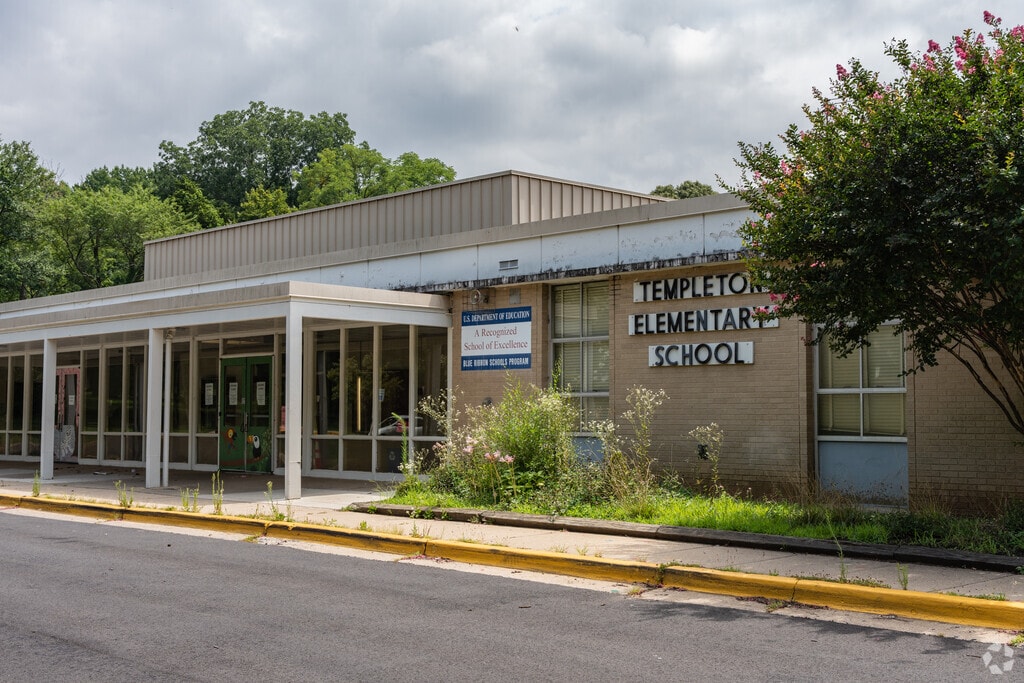 Templeton Elementary School building in Bladensburg.
