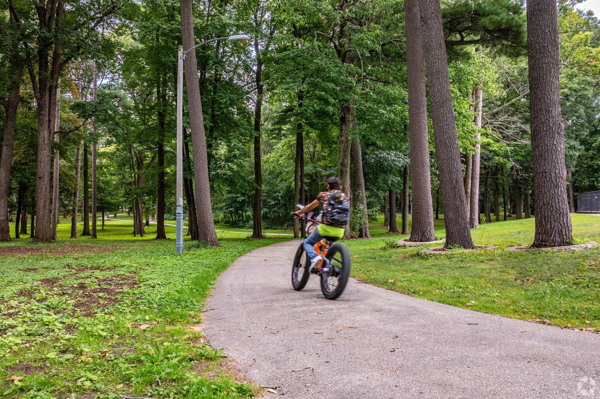 Colburn residents enjoying Colburn Parks pathways.