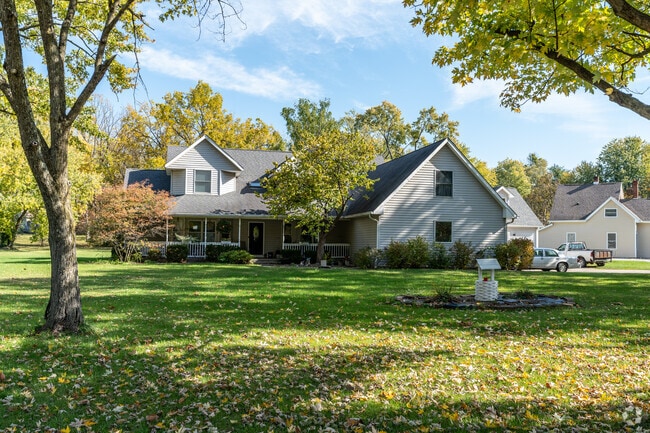 Newer built homes can be found in older neighborhoods in the Edgewood area of Indianapolis.