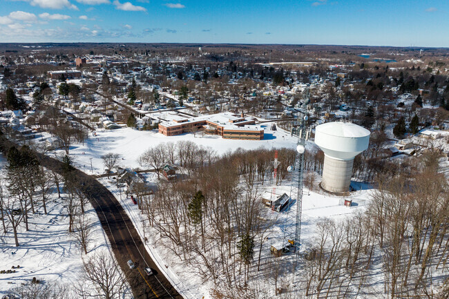 Fairgrieve Elementary School in Fulton is next to one of the iconic Fulton water towers.