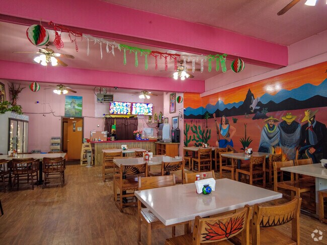 Interior of La Rilera restaurant in in Southern Heights.
