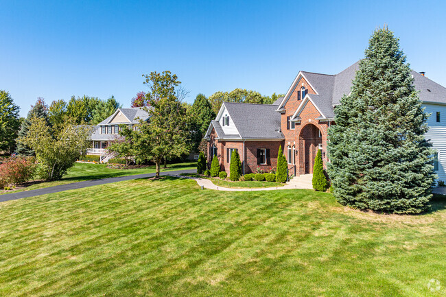 Large, well-kept yards are typical in the Cranston Meadows Park community of St. Charles, IL.