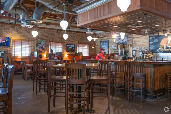 Residents in Harmon Estates can grab a quick bite to eat from Jim 'N Nick's Bar-B-Q.