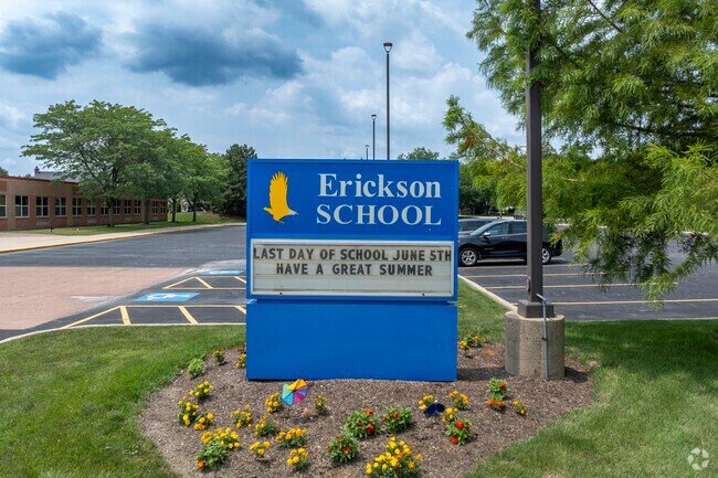Erickson Elementary School Overall Niche Grade of A.