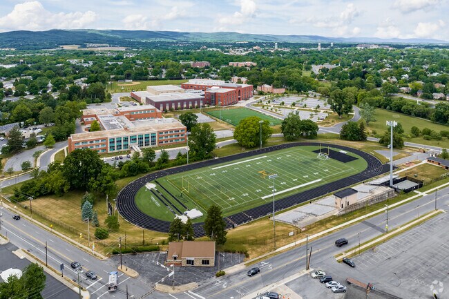 West Frederick Middle School has many sports fields for student use.