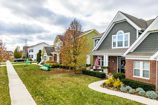 Many Berlin homes have tasteful landscaping.