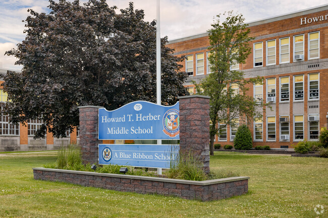 The Howard T Herber Middle School in Malverne, NY has approximately 400 students in grades 6-8.