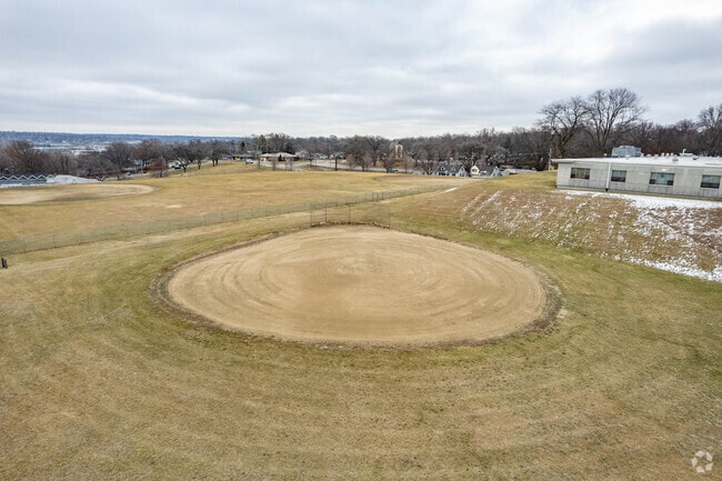 Ralston Middle School has a small baseball field.