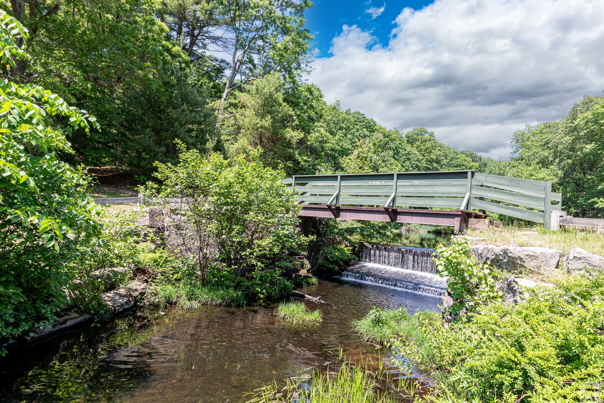 West Simsbury residents enjoy hiking and fishing at Town Forest Park.