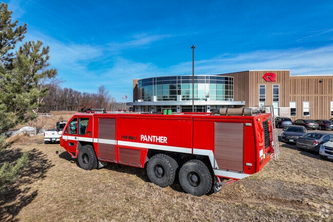 Rosenbauer America's large manufacturing facility in Wyoming builds fire-fighting equipment.
