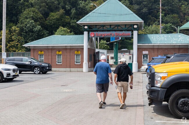 Sargent's Stadium  sits at the intersection of the Stonycreek and Little Conemaugh Rivers.