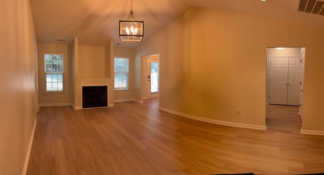 HUGE Living Room W Gas Fireplace!
