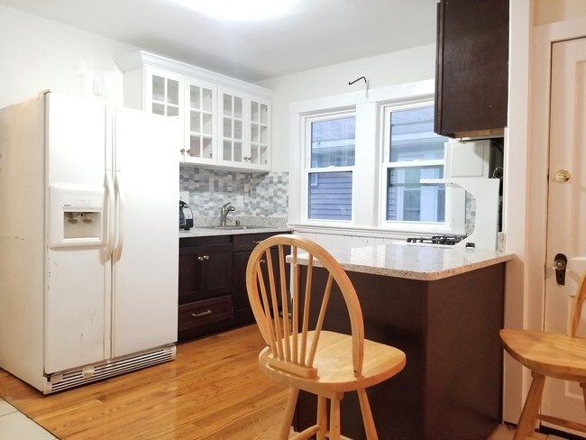 new kitchen with custom cabinets
