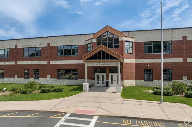 Students in Bolton attend Bolton Center School for Pre-K through 8th grade.