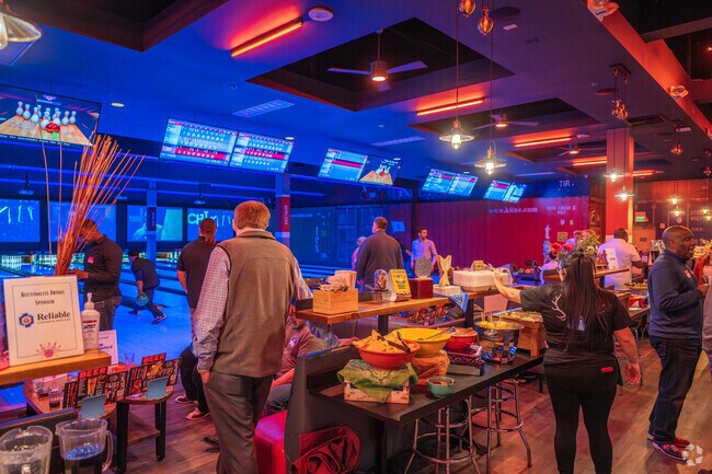 Bowlero offers a private event space in Foster Heights.