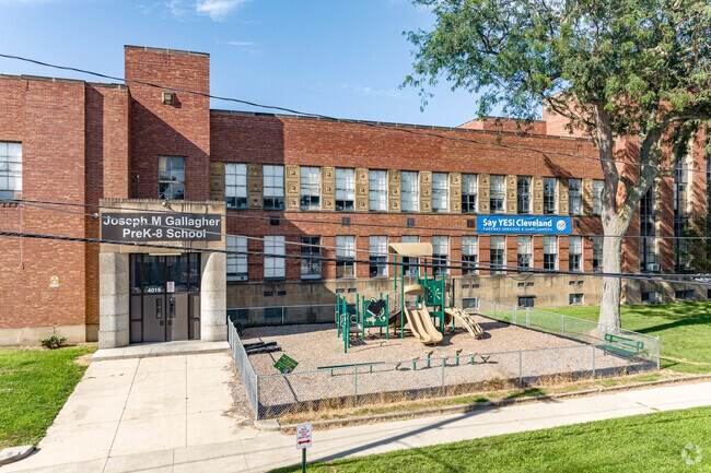 Joseph M. Gallagher School, near Gordon Square, fosters critical thinking in its curriculum.