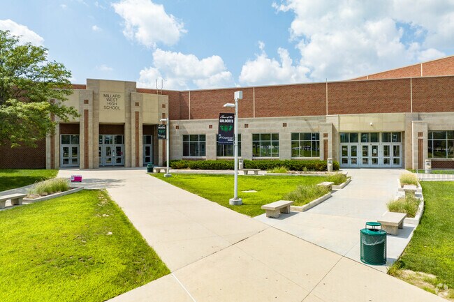 Millard West High School is very convenient for West Omaha families.