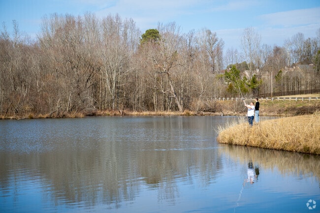 Residents of the area take pleasure in fishing at Jefferson City Lake throughout the entire year, casting their lines into the serene waters, where they often encounter a variety of fish species amidst the picturesque surroundings.