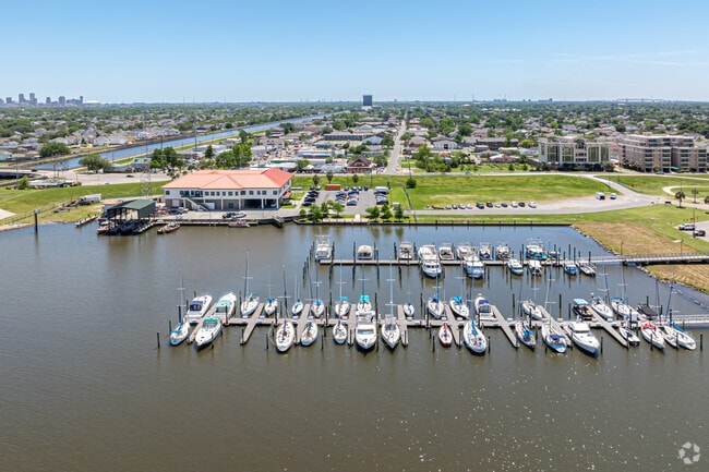 Rent a boat slip quarterly at the Bucktown Marina.