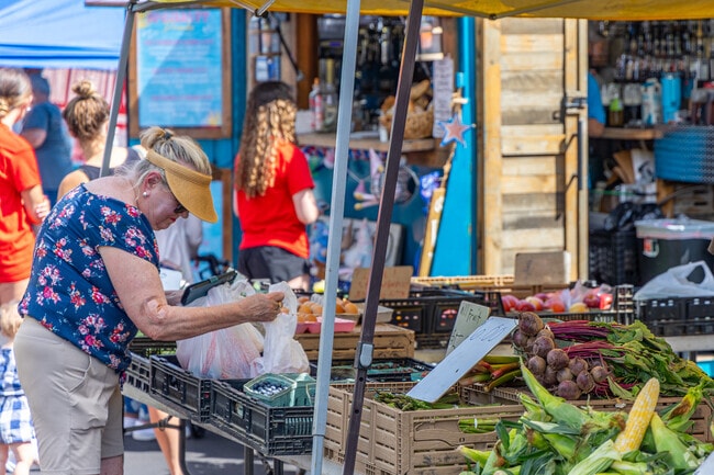 Upper St Clair Farmers Market attendees can find fresh veggies from local farms.