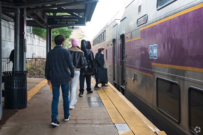 Grafton commuters inbound to Boston in the morning.