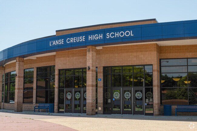 Students attend L'anse Creuse High School in Harrison Township.
