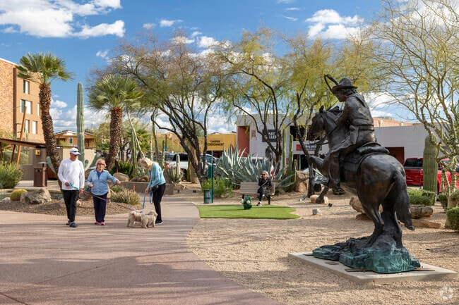 The Carefree town square has great public art, located in the Pinnacle Peak neighborhood.