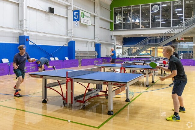 Rockford residents play in a table tennis club at UW Health Sports Factory.