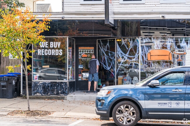 The local Guestroom Records is a popular store selling vinyl records from across the decades.